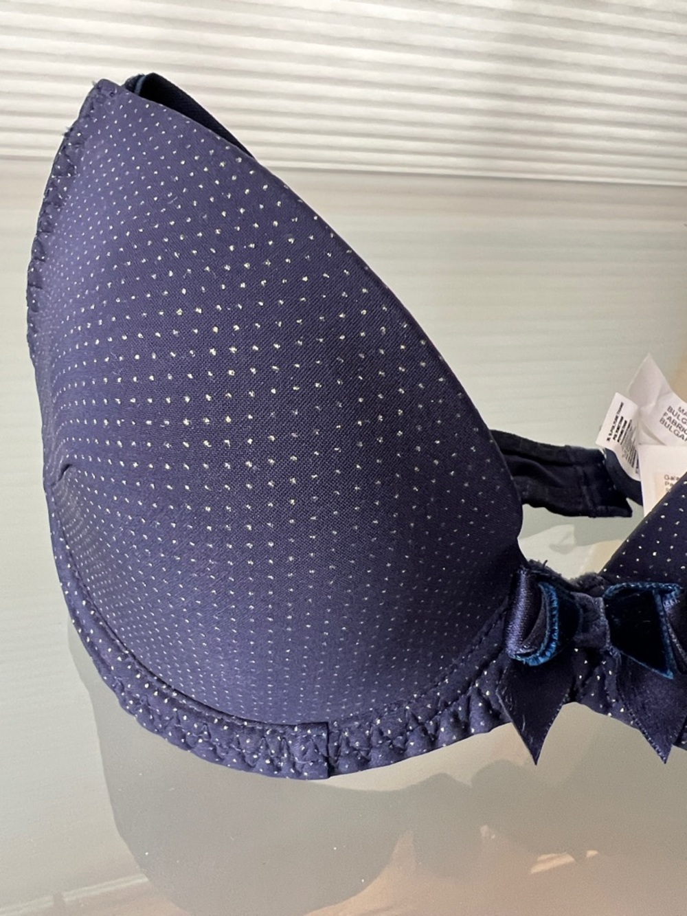 🪐Antigel by Lise Charmel Galaxie Nuit Strassée Contour Bra 32A Navy Blue - Picture 10 of 17